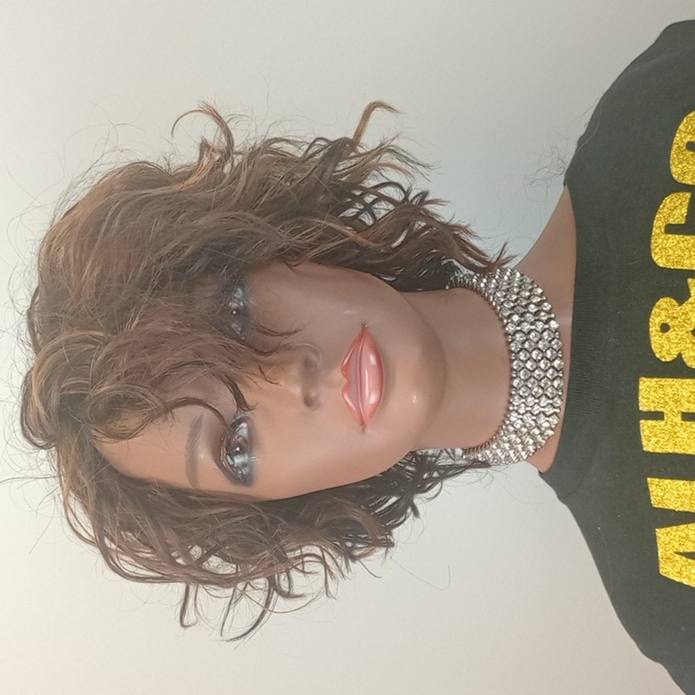 Human hair freestyle wig